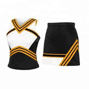 Uniforme de pom-pom girl de haute qualité, ensemble haut et jupe, vêtements de sport pour femmes, fabricant de logo personnalisé OEM ODM - Product Image 3