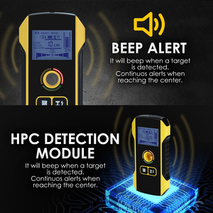 Stud Finder Wall Scanner Metal Cable Wooden <strong>Detection</strong> With Positioning Hole Rechargeable Battery Type-C Port 3-color Indicator - Product Image 5
