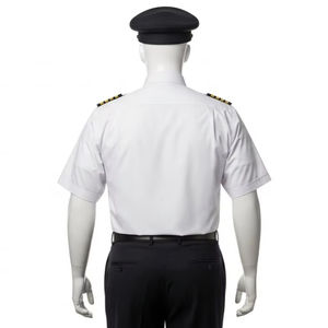 Camisa de Uniforme de Piloto para Hombre, Talla Grande, Poliéster y Algodón, Duradera, Transpirable, Ropa de Trabajo de Aviación, Suministro al por Mayor, Industrial, para Aerolíneas - Product Image 3