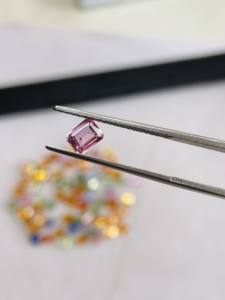 Lot de pierres précieuses saphir multicolores naturelles, taille émeraude, qualité AAA, avec éclat et belle couleur multicolore, parfait pour la fabrication de bijoux - Product Image 4