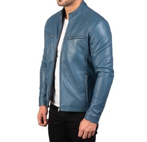 Chaqueta de cuero auténtico para hombre de alta calidad Chaquetas de invierno para motocicleta para hombre Chaquetas de cuero cálidas para hombre - Product Image 5