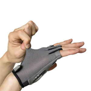 Gants de cyclisme unisexes en cuir de vache, équipement de sport demi-doigt d'excellente qualité pour la conduite sportive, la pêche et la main personnalisable. - Product Image 3