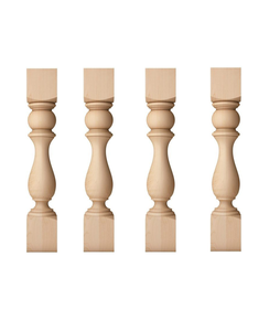 Pieds décoratifs de colonne d'îlot d'armoire de cuisine en bois massif pour îlots de tables et armoires Support de meubles - Product Image 1