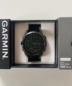 Thương hiệu mới G A r m i N Fenix 8 năng lượng mặt trời Sapphire Smartwatch 47 mm carbon đen xám DLC Titan - Product Image 2