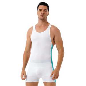 Best Selling Sleeveless Fitness Workout <b>Singlet</b> Customized Color Breathable Tournament Bodybuilding <b>Wrestling</b> Uniform Custom - Product Image 1