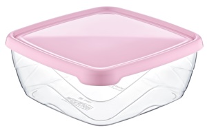 ชุดภาชนะพลาสติกไร้สาร BPA สี่เหลี่ยม4กล่องพร้อมฝาปิด500มล. 900มล. 2.5L 1.5L สำหรับเก็บเครื่องเทศ - Product Image 3