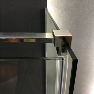 LACONICA Fourniture d'usine moderne Poignée en acier inoxydable Boîtier de salle de bain Charnière sans cadre en verre trempé Salle de douche 5 ans - Product Image 3