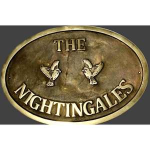 Oval Shape Custom Plaque General Wall <b>Sign</b> Casted Aluminium Decorative <b>Sign</b> Handcrafts Top Quality <b>Metal</b> Large Size <b>Sign</b> Plaque - Product Image 6