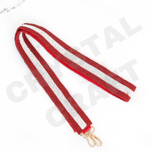 Étoile blanche et noire personnalisée or blanc perles de rocaille sac sangles perlées sac à main sangle pour sacs accessoires de mode - Product Image 6