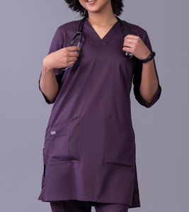 Tenues médicales personnalisées unisexes d'été en jean, combinaisons et pantalons de jogging d'hôpital, en spandex respirant et confortable - Product Image 6