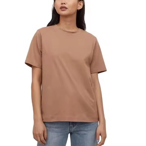 T-shirts à manches courtes 100% coton, 200g, T-shirts unis pour hommes avec logo imprimé, personnalisation en gros, en stock - Product Image 3