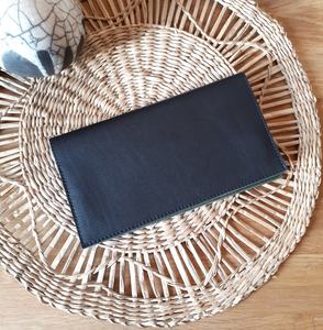 Protecteur de chéquier en cuir Gravé Business Check Case Wallet Gift Slim Long Register LCR-0049 - Product Image 1