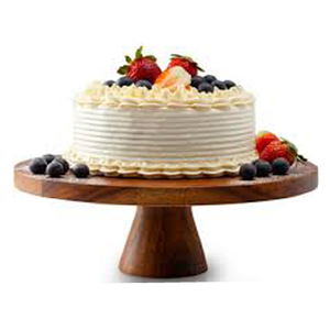 BASE of ROUND MANGO WOOD 3 TIER NATURAL DISPLAY TABLETOP STAND <b>BAKEWARE</b> WOOD CAKE TOOL for RESTAURANT PARTIES CAKE STAND - Product Image 3