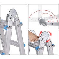 Échelle combinée extensible en aluminium Deliladder 4X4, vue à la télévision