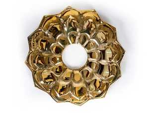 ที่ไม่ซ้ำกันแต่เพียงผู้เดียวที่เป็นของแข็ง Hookahs ทองเหลือง Farida ถาด - Product Image 4