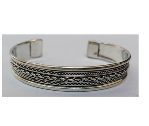 Pulsera magnética de cobre puro a la moda y brazalete de mano, accesorios de joyería, brazaletes de cobre a la moda para hombres y mujeres - Product Image 1