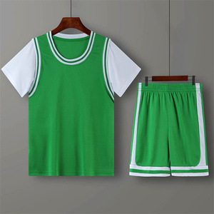 เสื้อบาสเก็ตบอลเสื้อบาสเก็ตบอลทีมโรงเรียนเยาวชนเครื่องแบบเสื้อบาสเก็ตบอลแบบย้อนกลับได้แบบคลาสสิก - Product Image 4