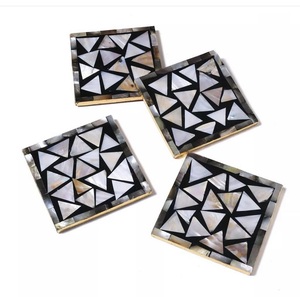 แผ่นรองแก้วถ้วยชา2025รองแก้วลายเปลือกหอยมุก - Product Image 2