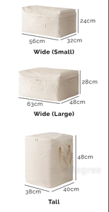 Entreprise de fabrication de matériel de toile Couleur naturelle Sac de rangement en toile écologique pour couette et vêtements du Viet Nam - Product Image 3