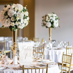 Numéro de table arqué en acrylique moderne fait à la main OEM et ODM pour les mariages, lettrage 3D et coupe artisanale - Product Image 5