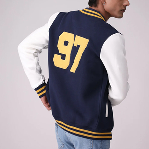 Chaquetas Varsity de Invierno para Hombre con Bordado, Cuello Alto, Logotipo Frontal Personalizado, 100% Transpirables, Alta Calidad, Precio al por Mayor - Product Image 2