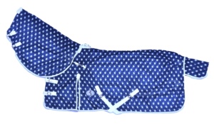 Recién llegado, Alfombra de caballo de verano de malla con mosca con forro de nailon azul desmontable, relleno de lana, ligero, precios bajos, exportadores indios - Product Image 6