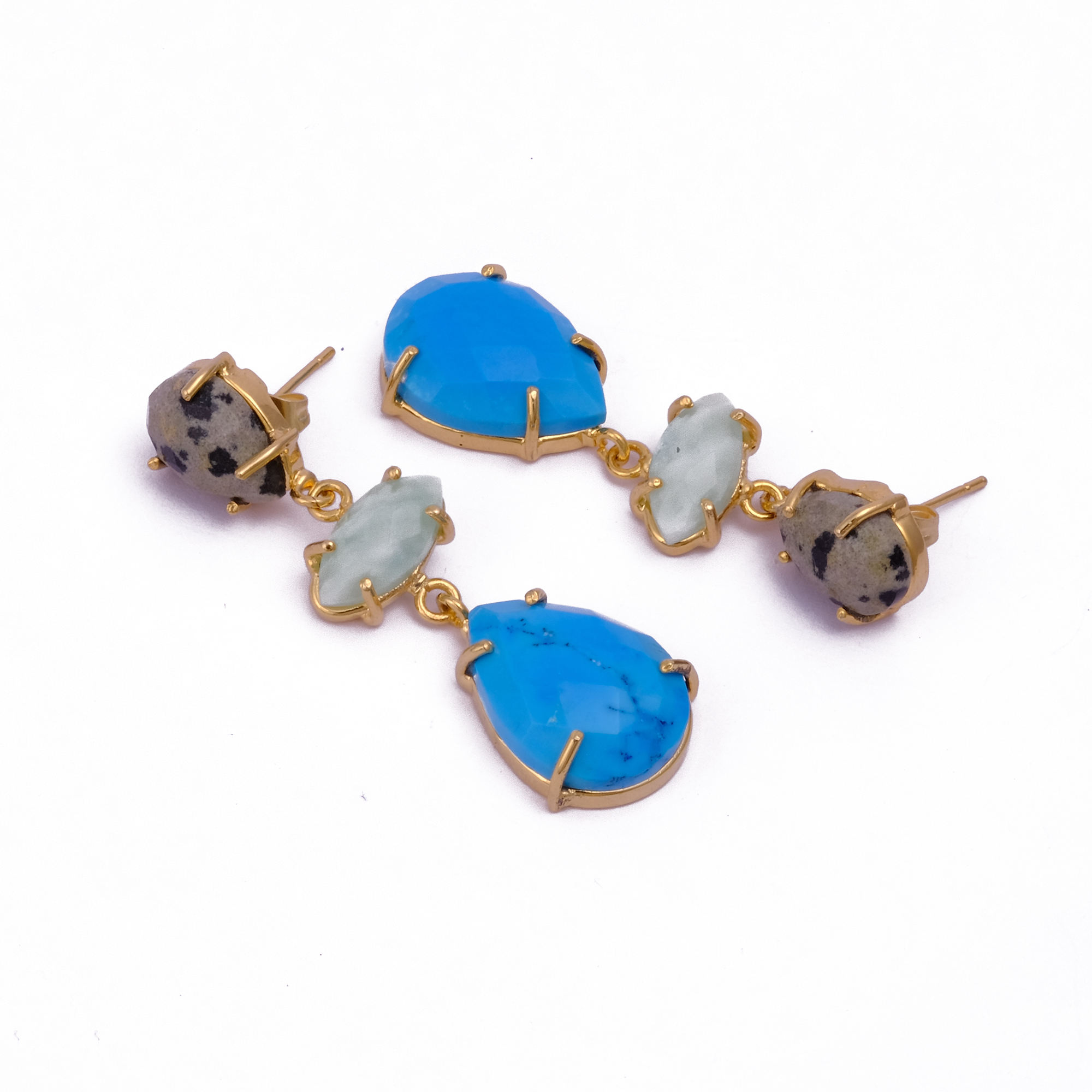 Dalmatian Jasper, Amazonite, Turquoise