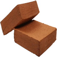 Briques de coco lavées Shrekha Creations 2025 les plus vendues, faible teneur en EC, 5 kg, blocs de coco pour la planification de jardins et la culture des plantes
