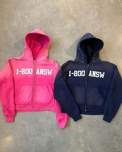 Nouveau design, sweats à capuche d'hiver pour hommes les plus vendus, broderie 3D pour fermeture éclair, 100 % coton molletonné, faible MOQ, vente en gros personnalisable - Product Image 4