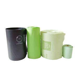 Wholesale Eco Green Biodegradable <b>PLA</b> Offset Printing Plastic Grocery Shopping Bags Custom Compostable Thank You Bags - Product Image 1