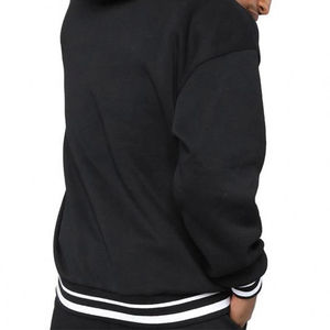 Hot Cross-border Men's Contrast-color Stitching Sudadera Street Fashion Hooded Casual Sports Suit - Product Image 3