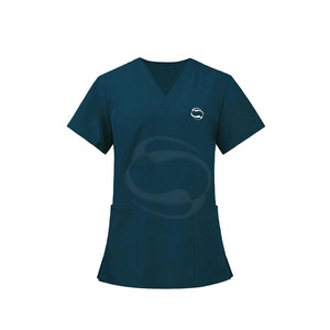 Fully Customization <b>Stretchy</b> Hospital Nurse Scrub Uniforms Short Sleeve Women Medical Scrubs Set - Product Image 2