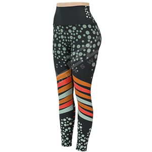 Leggings personalizados con estampado de grafiti de puntos para mujer, pantalones de Yoga, pantalones deportivos estampados, mallas de Yoga ajustadas con cintura elástica - Product Image 3