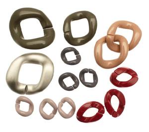 Anneaux de serviette en résine de haute qualité avec pierres naturelles intégrées et offrant une ambiance luxueuse et terreuse pour les occasions spéciales - Product Image 5