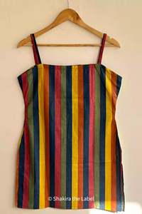 ชุดเดรสแขนสั้นพิมพ์ลายสำหรับผู้หญิงสไตล์ตะวันตกชุดเดรสสั้นสไตล์อินเดีย - Product Image 2