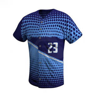 Uniforme de béisbol y softbol ligero personalizado, transpirable, que absorbe la humedad, secado rápido, tecnología de ajuste impreso de alta calidad - Product Image 2