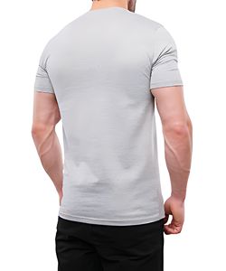 T-shirt de fitness surdimensionné 100% coton pour hommes de haute qualité Logo personnalisé Crew Ringer Streetwear Gym tricoté Position avant en gros - Product Image 3