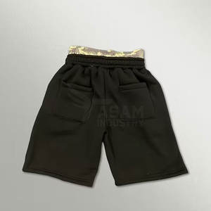 <b>Men</b>’s Double Waist Shorts Comfortable <b>Stretchy</b> Gym Workout Running Fitness Wear Double Waist Shorts - Product Image 2