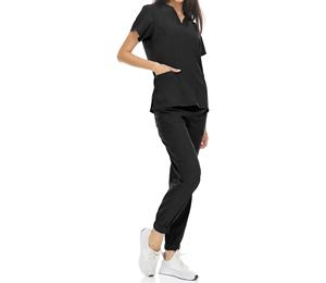 Uniformes médicaux extensibles 4 directions de qualité supérieure, personnalisés, en spandex, pour les soins de santé, uniformes d'hôpital, vente en gros - Product Image 2