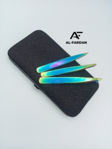 แหนบดึงขนคิ้วหลากสีรุ้ง ปลายแหลมเฉียง สแตนเลสญี่ปุ่น รับทำโลโก้ - Product Image 6