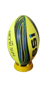 Ballon d'entraînement de rugby de haute qualité taille 5 avec conception cousue à la main durable super grip tous temps - Product Image 4