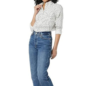 เสื้อเชิ้ตผู้หญิงสีพื้น แขนยาว ติดกระดุม เสื้อทำงานแบบเป็นทางการ เสื้อเชิ้ตผู้หญิงแบบคลาสสิก ติดกระดุม แขนยาว - Product Image 3