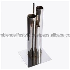 Florero de Metal plateado moderno de estilo de vida ambiental, accesorio decorativo de alta calidad para el hogar, sala de estar, decoración de Navidad - Product Image 3