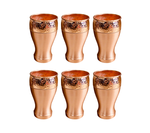 Premium Quality Pure Copper <b>Glass</b> Ideal for Water Drinking Ayurveda Healing and Elegant Home or Kitchen Use - Product Image 5