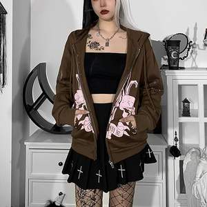 Venta al por mayor de las mujeres de moda Puff Hoodie Casual sólido de punto Sudaderas con capucha para mujer Puff impreso Trending Hoodies - Product Image 3