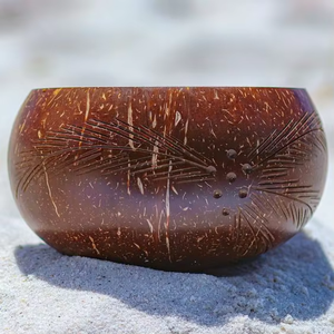 Bol de coquillages exquis sculpté à la main Coquilles de noix de coco écologiques Produits fabriqués à partir de produits vietnamiens en gros - Product Image 4