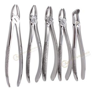 Article très vendu : Pince d'extraction dentaire en acier inoxydable pour adulte, forceps pour molaires supérieures et inférieures, instruments dentaires - Product Image 1