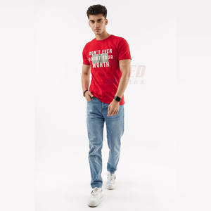 T-shirt à manches courtes en mélange de coton 100% pour hommes de qualité supérieure, vêtements quotidiens décontractés et sportifs - Product Image 5