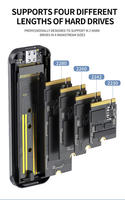 Casing Eksternal SSD M.2 Aluminium dengan Antarmuka Tipe-C Kecepatan Transfer 10Gbps Mendukung SSD NGFF SATA Kapasitas Maksimum 2TB