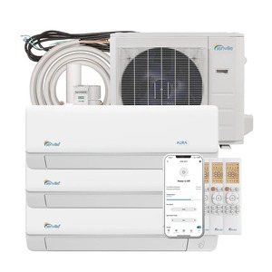 Aire Acondicionado Split Moderno de 24000 BTU R32, Ahorro de Energía, Frecuencia Variable, Bajo Ruido, Flujo de Aire Ajustable, Control Remoto, para Hotel - Product Image 3